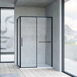 Душевой уголок Vincea Slim Soft VSR-1SS1010CLB 1000х1000, Размер: 100х100, Профиль: Черный_