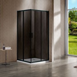 Душевой уголок Vincea Garda VSS-1G8012CGB 1200х800, Размер: 120х80, Профиль: Черный, Стекло: Тонированное_