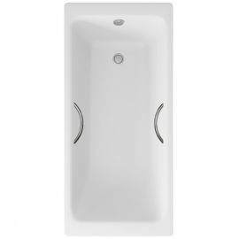 Ванна чугунная Delice Parallel 1700х700 с ручками и ножками_