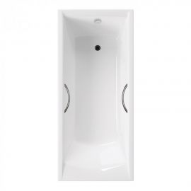 Ванна чугунная Delice Prestige 1750х750 с ножками и золотыми ручками DLR000016_