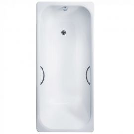 Ванна чугунная Delice Aurora 1700х750 с ножками и золотыми ручками DLR000004_