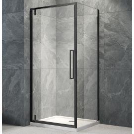 Душевой уголок Veconi Rovigo RV033B-9080-01-C7 900х800х1950 черный стекло прозрачное_