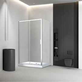Душевой уголок Veconi Rovigo RV046-13080-01-C5 1300х800х1850 хром стекло прозрачное_