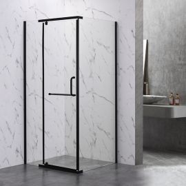 Душевой уголок Veconi Rovigo RV18B-90-01-C5 900x900x2000 черный стекло прозрачное_