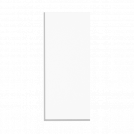 Шторка для ванны Iberica Blanca Mod.403 неподвижная матовая профиль хром 70х140 см_