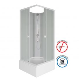 Душевая кабина Niagara Promo P100/26Q/MT/BK 1000х1000х1950_
