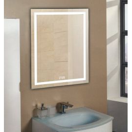 Зеркало Relisan WENDY 700х900 с часами и подсветкой_