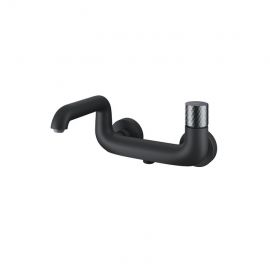 Смеситель для ванны Iddis Twist TWIBLBTi02WA с управлением Push Control черный матовый_