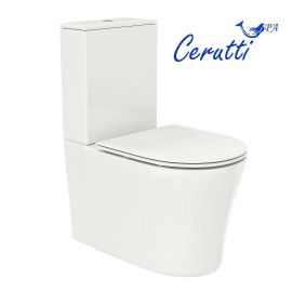 Унитаз-компакт Cerutti SPA SANTA безободковый, белый CT8916_