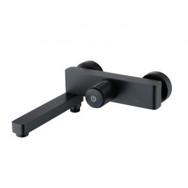 Смеситель для ванны Iddis Slide SLIBLBTi02WA с управлением Push Control черный матовый_