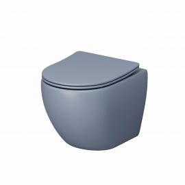 Унитаз подвесной Grossman GR-4455BSMS-21 Color безободковый, голубой матовый_