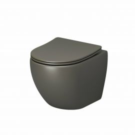 Унитаз подвесной Grossman GR-4455GSMS Color безободковый, хаки матовый_