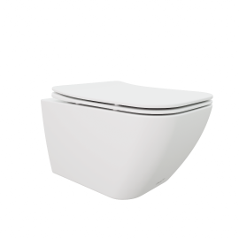 Унитаз подвесной Cerutti SPA MIMI Aria MW безободковый, белый матовый CT8919_