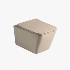 Унитаз подвесной Vincea Q-Line VT1-12MC безободковый, капучино_