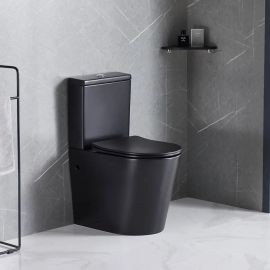 Унитаз Ceruttispa SELLA MB CT9865 напольный безободковый черный матовый_