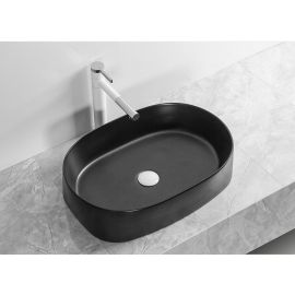 Раковина накладная Cerutti SPA CR2691 черная матовая_