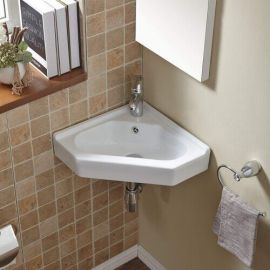Раковина подвесная WeltWasser WW AISBACH 7012 GL-WT глянцевая белая 550х385х170_