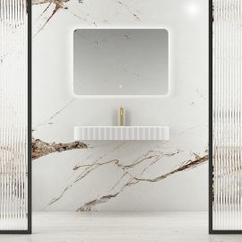 Раковина из искусственного камня Vincea VWB-6SG90MW, белая матовая_