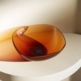 Раковина накладная прозрачная ABBER Kristall AT2806Opal_