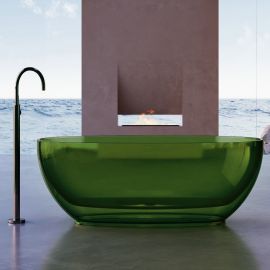 Прозрачная ванна ABBER Kristall AT9703Emerald зеленая_