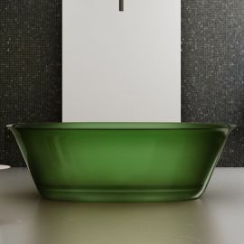 Прозрачная ванна ABBER Kristall AT9707Emerald зеленая_