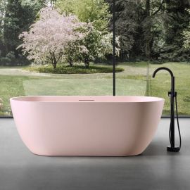 Ванна из искусственного камня ABBER Frankfurt AM9941MP розовая матовая_