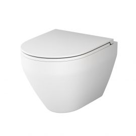 Подвесной унитаз Am.Pm Spirit V2.0 C701700MWSC FlashClean с сиденьем микролифт белый матовый_