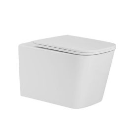 Унитаз подвесной IBERICA BLANCA TOLEDO ALTO IB.TLA.234.1B1 белый безободковый TORNADO тонкое сиденье дюропласт soft close_