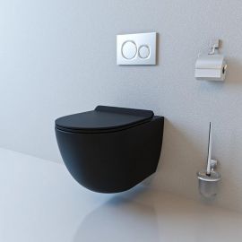 Унитаз beWash LUSSO подвесной безободковый с сиденьем микролифт_