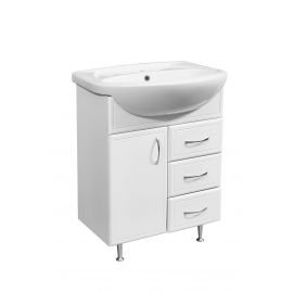Тумба Stella Polar Концепт 65 3 ящика с раковиной Элеганс 65_