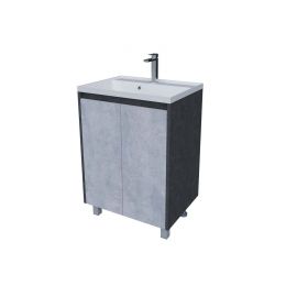 Тумба Stella Polar Кибела 70 цемент с раковиной Classica 70 сл_