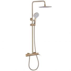 Душевая стойка Abber Emotion AF8816G с изливом золото матовое_