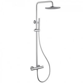 Душевая стойка Abber Wasser Kreis AF8160 с термостатом без излива хром_