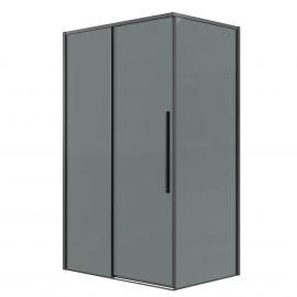 Душевое ограждение Grossman Galaxy 120.K33.01.1180.42.10 110х80х195 см графит сатин стекло тонированное_