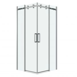 Душевое ограждение Grossman Classic 300.K33.04.8080.10.00 80х80х195 см квадрат раздвижная хром стекло прозрачное_