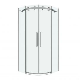 Душевое ограждение Grossman Classic 301.K33.04.9090.10.00 90х90х195 см полукруг раздвижная хром стекло прозрачное_