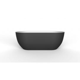 Акриловая ванна BelBagno BB70-1700-800-W/NM Белый Глянец внутри черный матовый снаружи_