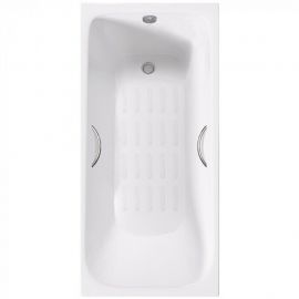 Ванна чугунная Delice Continental PLUS 170х70 с отверстиями под ручки и антискользящим покрытием_