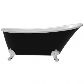 Ванна отдельностоящая акриловая Delice Vintage 162х69 черная матовая DLR440105Bk_