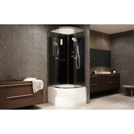 Душевая кабина AvaCan B90S c электрикой BLACK_
