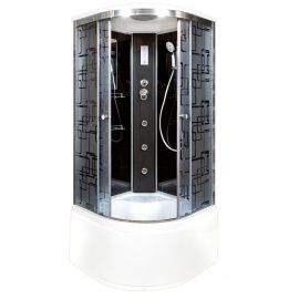 Душевая кабина AvaCan BМ4510 с гидромассажем и электрикой BLACK_