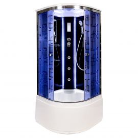 Душевая кабина AvaCan BМ4510 LED с гидромассажем BLACK_