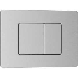 Клавиша смыва 246 х 165 мм Iberica Blanca INOX-C хром матовый нержавеющая сталь_