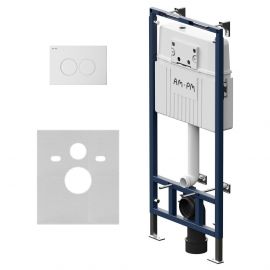 Инсталляция AM.PM MasterFit I012710.0101 для подвесного унитаза с клавишей ProC L белый глянц_