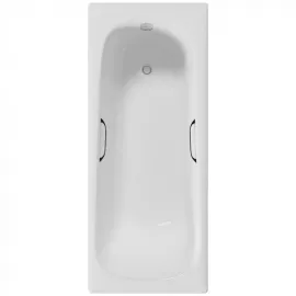 Ванна чугунная Delice Continental 120х70 с отверстиями под ручки DLR230640R с ножками_