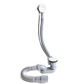 Слив-перелив полуавтомат белый глянцевый Delice_