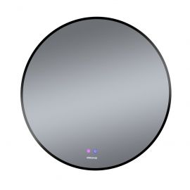 Зеркало Grossman COSMO-норма BLACK 800х800х45 LED с сенсорным выключателем и подогревом_