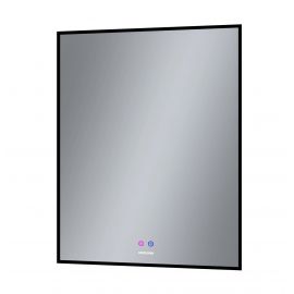 Зеркало Grossman PRAGMA-норма BLACK 700х800х45 LED с сенсорным выключателем и подогревом_