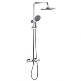 Душевая стойка ABBER Thermostat AF8516 с термостатом и изливом хром_