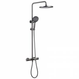 Душевая стойка ABBER Thermostat AF8516NG с термостатом и изливом никель_